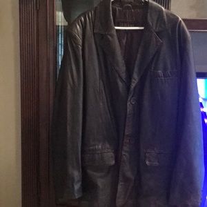 Men’s leather sport coat